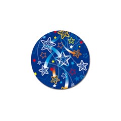 Line Star Space Blue Sky Light Rainbow Red Orange White Yellow Golf Ball Marker by Mariart