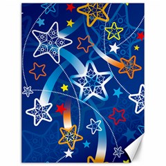 Line Star Space Blue Sky Light Rainbow Red Orange White Yellow Canvas 12  X 16   by Mariart