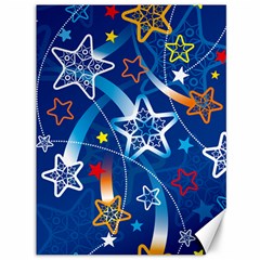 Line Star Space Blue Sky Light Rainbow Red Orange White Yellow Canvas 36  X 48   by Mariart