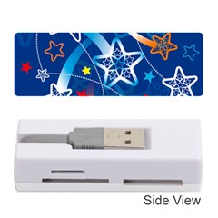 Line Star Space Blue Sky Light Rainbow Red Orange White Yellow Memory Card Reader (stick)  by Mariart