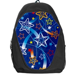 Line Star Space Blue Sky Light Rainbow Red Orange White Yellow Backpack Bag by Mariart