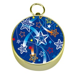 Line Star Space Blue Sky Light Rainbow Red Orange White Yellow Gold Compasses by Mariart