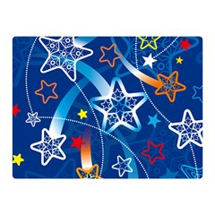 Line Star Space Blue Sky Light Rainbow Red Orange White Yellow Double Sided Flano Blanket (mini)  by Mariart