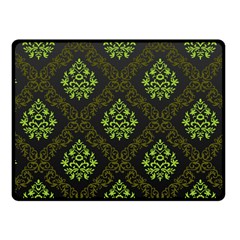 Leaf Green Fleece Blanket (small) by Mariart