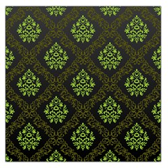 Leaf Green Large Satin Scarf (square)