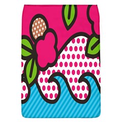 Rose Floral Circle Line Polka Dot Leaf Pink Blue Green Flap Covers (l)  by Mariart