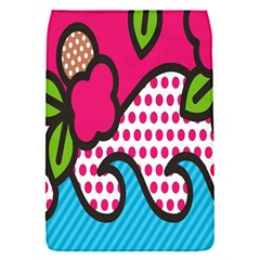 Rose Floral Circle Line Polka Dot Leaf Pink Blue Green Flap Covers (s)  by Mariart