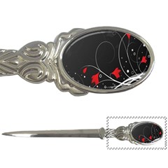 Star Red Flower Floral Black Leaf Polka Circle Letter Openers