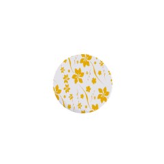 Shamrock Yellow Star Flower Floral Star 1  Mini Magnets by Mariart