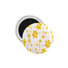 Shamrock Yellow Star Flower Floral Star 1 75  Magnets by Mariart