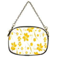 Shamrock Yellow Star Flower Floral Star Chain Purses (two Sides)  by Mariart