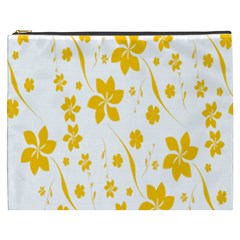 Shamrock Yellow Star Flower Floral Star Cosmetic Bag (xxxl)  by Mariart