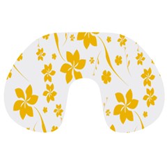 Shamrock Yellow Star Flower Floral Star Travel Neck Pillows by Mariart