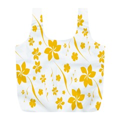 Shamrock Yellow Star Flower Floral Star Full Print Recycle Bags (l)  by Mariart