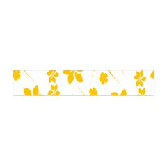 Shamrock Yellow Star Flower Floral Star Flano Scarf (mini) by Mariart