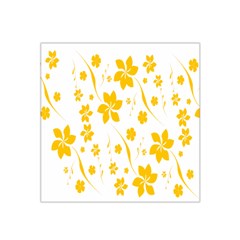 Shamrock Yellow Star Flower Floral Star Satin Bandana Scarf by Mariart