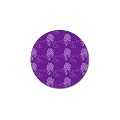 Purple Flower Rose Sunflower Golf Ball Marker by Mariart