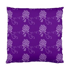 Purple Flower Rose Sunflower Standard Cushion Case (two Sides) by Mariart