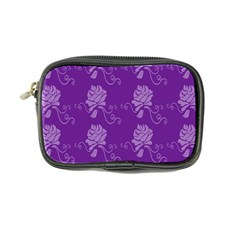 Purple Flower Rose Sunflower Coin Purse by Mariart