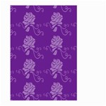 Purple Flower Rose Sunflower Large Garden Flag (Two Sides) Front