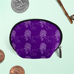 Purple Flower Rose Sunflower Accessory Pouches (small)  by Mariart