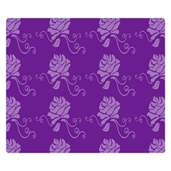 Purple Flower Rose Sunflower Double Sided Flano Blanket (small)  by Mariart