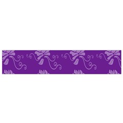 Purple Flower Rose Sunflower Flano Scarf (small) by Mariart