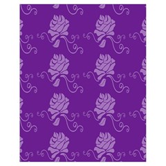 Purple Flower Rose Sunflower Drawstring Bag (small) by Mariart