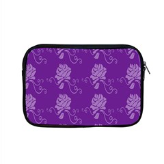 Purple Flower Rose Sunflower Apple Macbook Pro 15  Zipper Case by Mariart