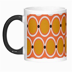 Orange Circle Polka Morph Mugs