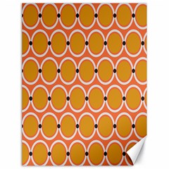 Orange Circle Polka Canvas 18  x 24  