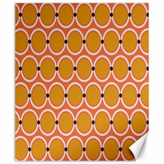 Orange Circle Polka Canvas 20  x 24  