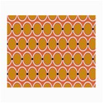 Orange Circle Polka Small Glasses Cloth (2-Side) Front