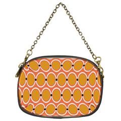 Orange Circle Polka Chain Purses (One Side) 