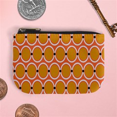 Orange Circle Polka Mini Coin Purses