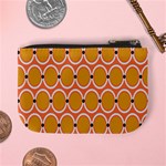 Orange Circle Polka Mini Coin Purses Back