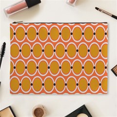 Orange Circle Polka Cosmetic Bag (XL)