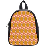 Orange Circle Polka School Bags (Small)  Front