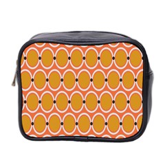 Orange Circle Polka Mini Toiletries Bag 2-Side