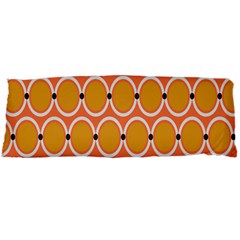 Orange Circle Polka Body Pillow Case Dakimakura (two Sides) by Mariart