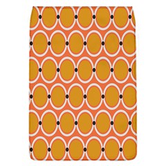 Orange Circle Polka Flap Covers (l)  by Mariart