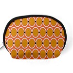 Orange Circle Polka Accessory Pouches (Medium)  Back