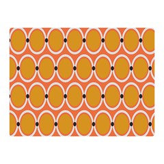 Orange Circle Polka Double Sided Flano Blanket (Mini) 