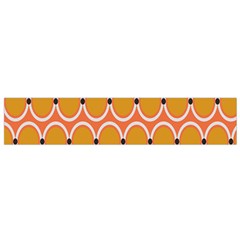 Orange Circle Polka Flano Scarf (Small)