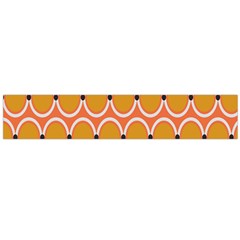 Orange Circle Polka Flano Scarf (large) by Mariart