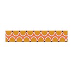 Orange Circle Polka Flano Scarf (Mini) Front