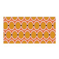 Orange Circle Polka Satin Wrap by Mariart