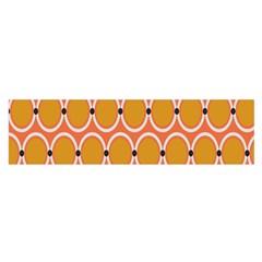 Orange Circle Polka Satin Scarf (oblong) by Mariart