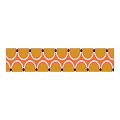 Orange Circle Polka Velvet Scrunchie