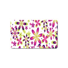 Star Flower Purple Pink Magnet (name Card)